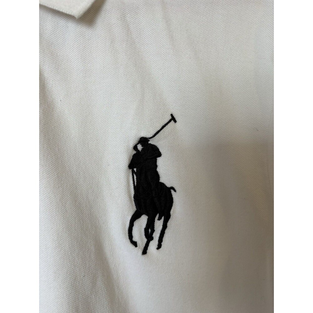 Polo Ralph Lauren White Big Pony Classic Fit Short Sleeve Polo Shirt Size XL - Picture 4 of 10
